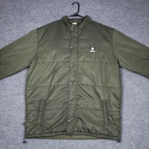 State Property Puffer Jacket Olive Green Full Zip Winter Mens XL